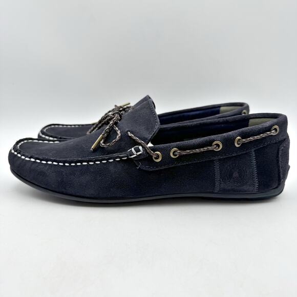Barbour Mens Jenson Loafers US 8 EU 41 Navy Blue Suede NIB - Picture 9 of 13
